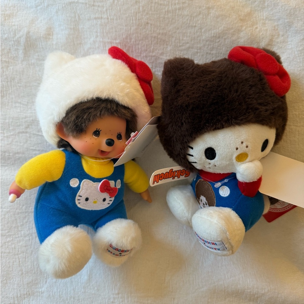Hello Kitty x Monchhichi Set Limited Edition NWT